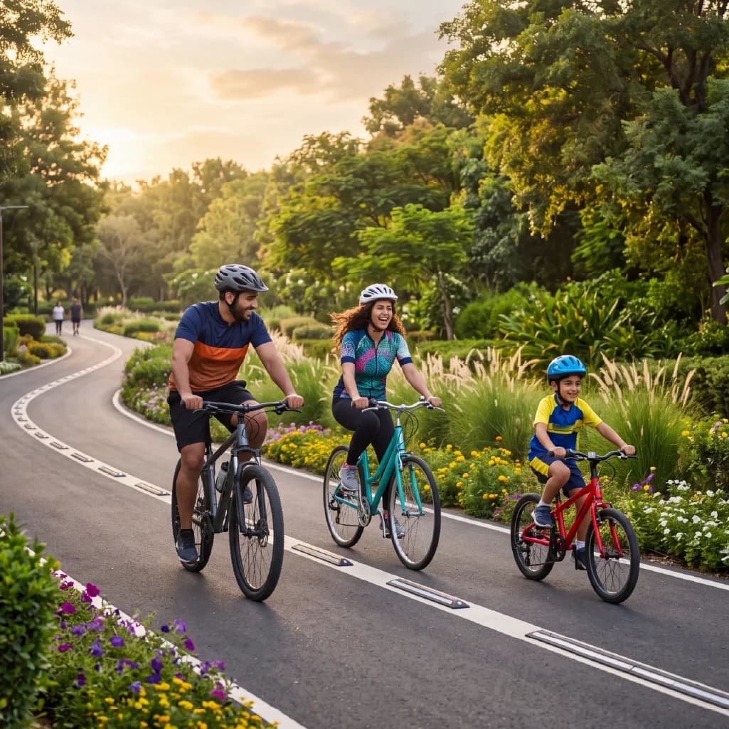 Walking & cycling at Azizi Florence