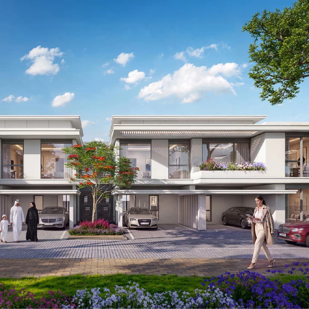 3-Bedroom Townhouse exterior at Azizi Florence