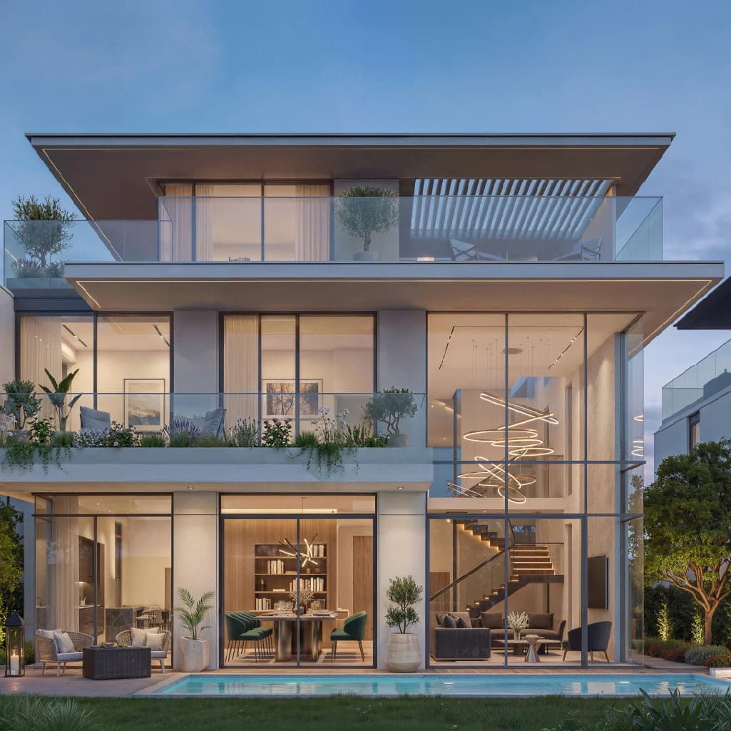 6-Bedroom Villa exterior at Azizi Florence